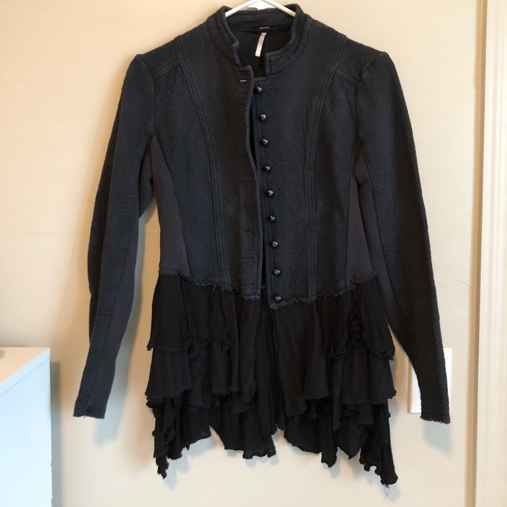 Free People Victoria Ruffle Jacket